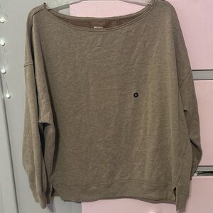 NWT brown hollister off the shoulder sweatshirt